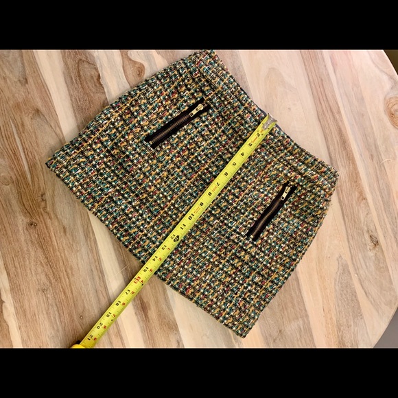 J.Crew Factory Multi-Color Tweed Wool Mini Skirt - Picture 4 of 8